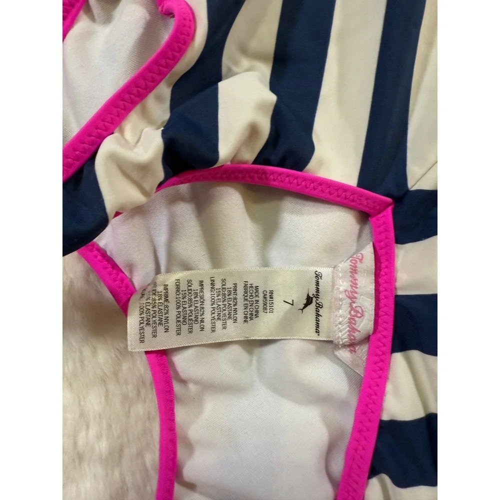 Kids Tommy Bahama One Piece Swimsuit 7 Nautical‎ Beachwear Vacation Summer Swim